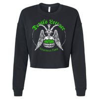 The Devils Lettuce Vegetable Farm Dank Meme Funny Cropped Pullover Crew