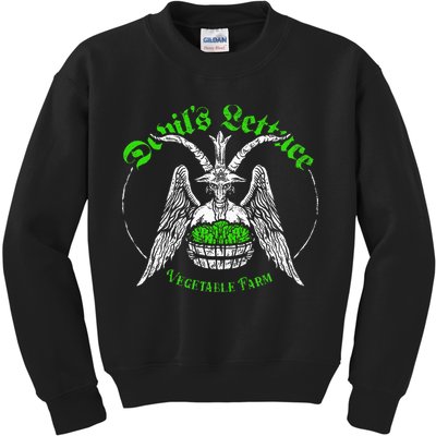 The Devils Lettuce Vegetable Farm Dank Meme Funny Kids Sweatshirt