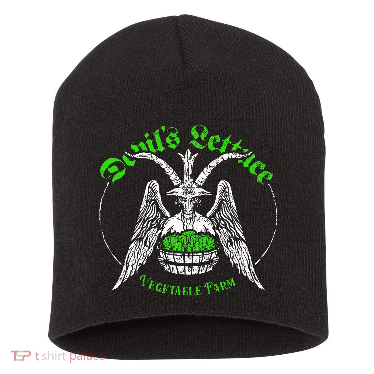 The Devils Lettuce Vegetable Farm Dank Meme Funny Short Acrylic Beanie