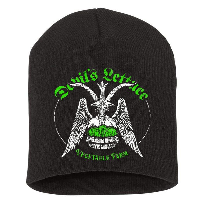 The Devils Lettuce Vegetable Farm Dank Meme Funny Short Acrylic Beanie