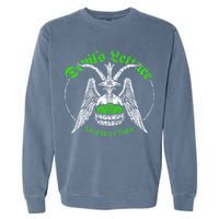 The Devils Lettuce Vegetable Farm Dank Meme Funny Garment-Dyed Sweatshirt