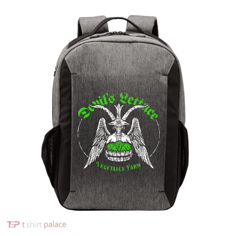 The Devils Lettuce Vegetable Farm Dank Meme Funny Vector Backpack