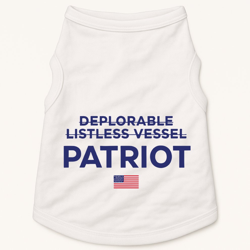 Trump Deplorable Listless Vessel Patriot Doggie Tank