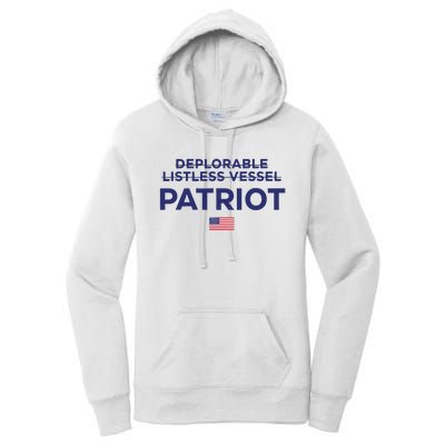 Trump Deplorable Listless Vessel Patriot Women's Pullover Hoodie