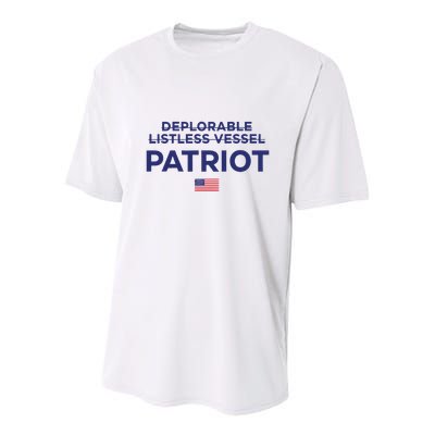 Trump Deplorable Listless Vessel Patriot Youth Performance Sprint T-Shirt