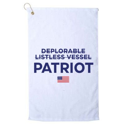 Trump Deplorable Listless Vessel Patriot Golf Towel