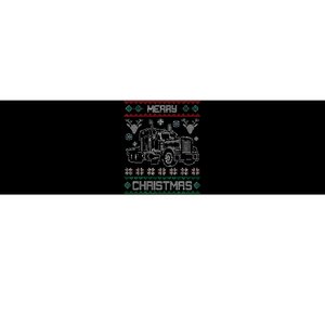 Truck Driver Merry Christmas Ugly Sweater Gift Bumper Sticker