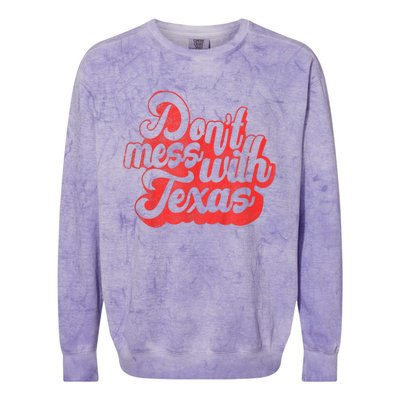 Texas DonT Mess With The Texas Colorblast Crewneck Sweatshirt