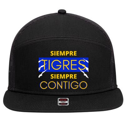 Tigres De Monterrey 7 Panel Mesh Trucker Snapback Hat