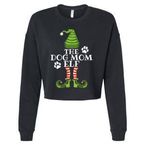 The Dog Mom Elf Family Matching Christmas Dog Owner Cropped Pullover Crew