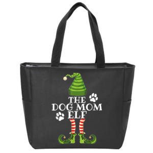 The Dog Mom Elf Family Matching Christmas Dog Owner Zip Tote Bag