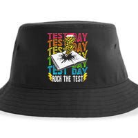 Testing Day Motivational School Teacher Rock The Test Day Sustainable Bucket Hat