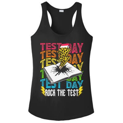 Testing Day Motivational School Teacher Rock The Test Day Ladies PosiCharge Competitor Racerback Tank