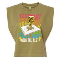 Testing Day Motivational School Teacher Rock The Test Day Garment-Dyed Women's Muscle Tee