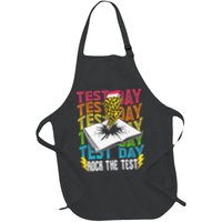 Testing Day Motivational School Teacher Rock The Test Day Apron