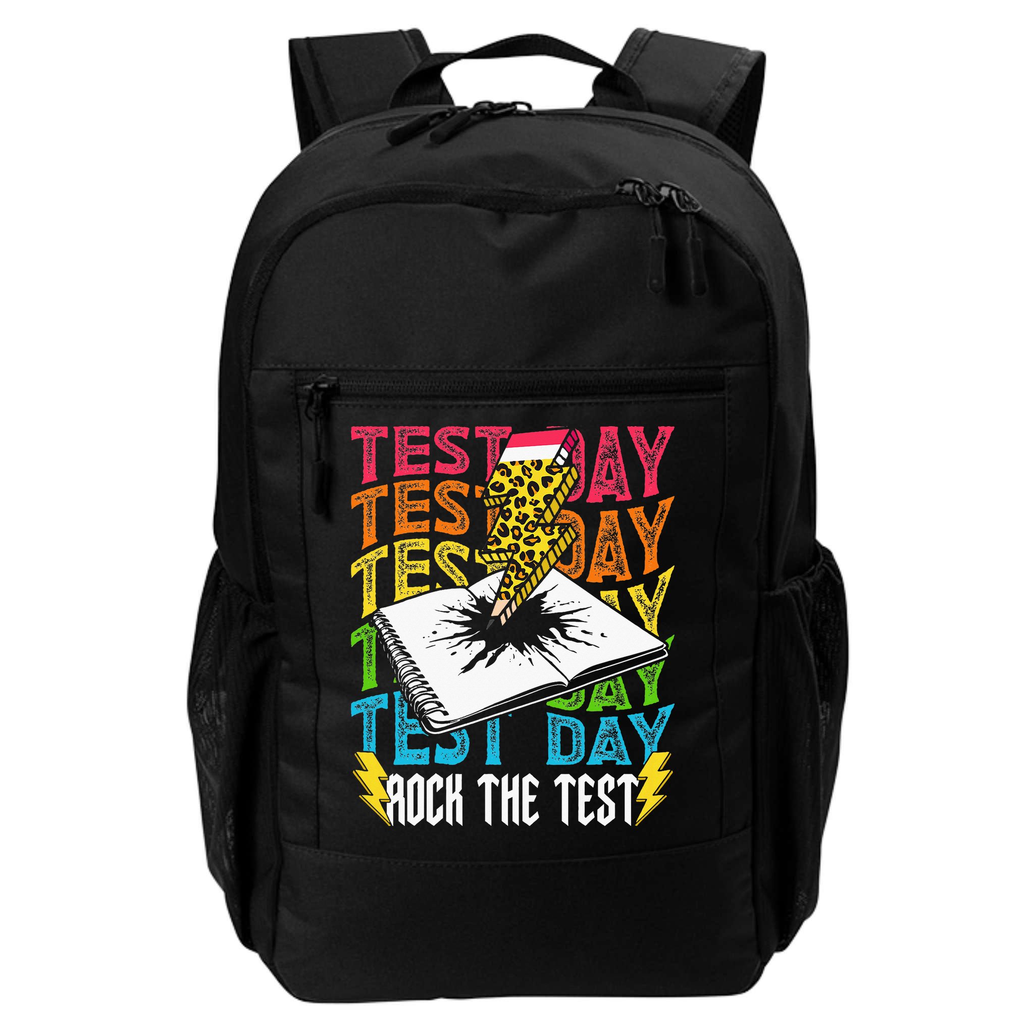 Testing Day Motivational School Teacher Rock The Test Day Backpack