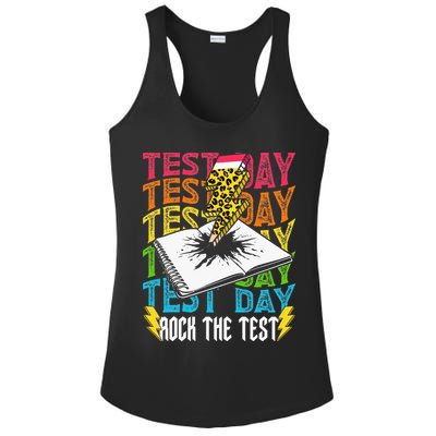 Testing Day Motivational School Teacher Rock The Test Day Ladies PosiCharge Competitor Racerback Tank
