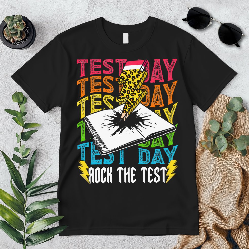 Testing Day Motivational School Teacher Rock The Test Day Premium T-Shirt