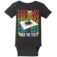 Testing Day Motivational School Teacher Rock The Test Day Baby Bodysuit