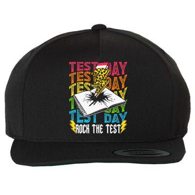 Testing Day Motivational School Teacher Rock The Test Day Wool Snapback Cap