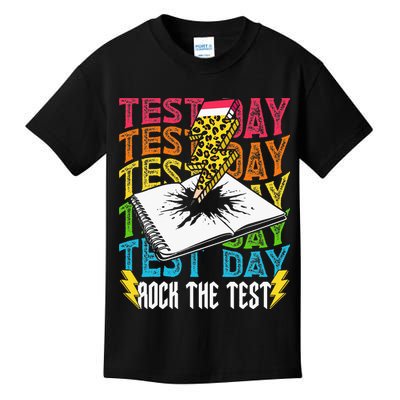 Testing Day Motivational School Teacher Rock The Test Day Kids T-Shirt