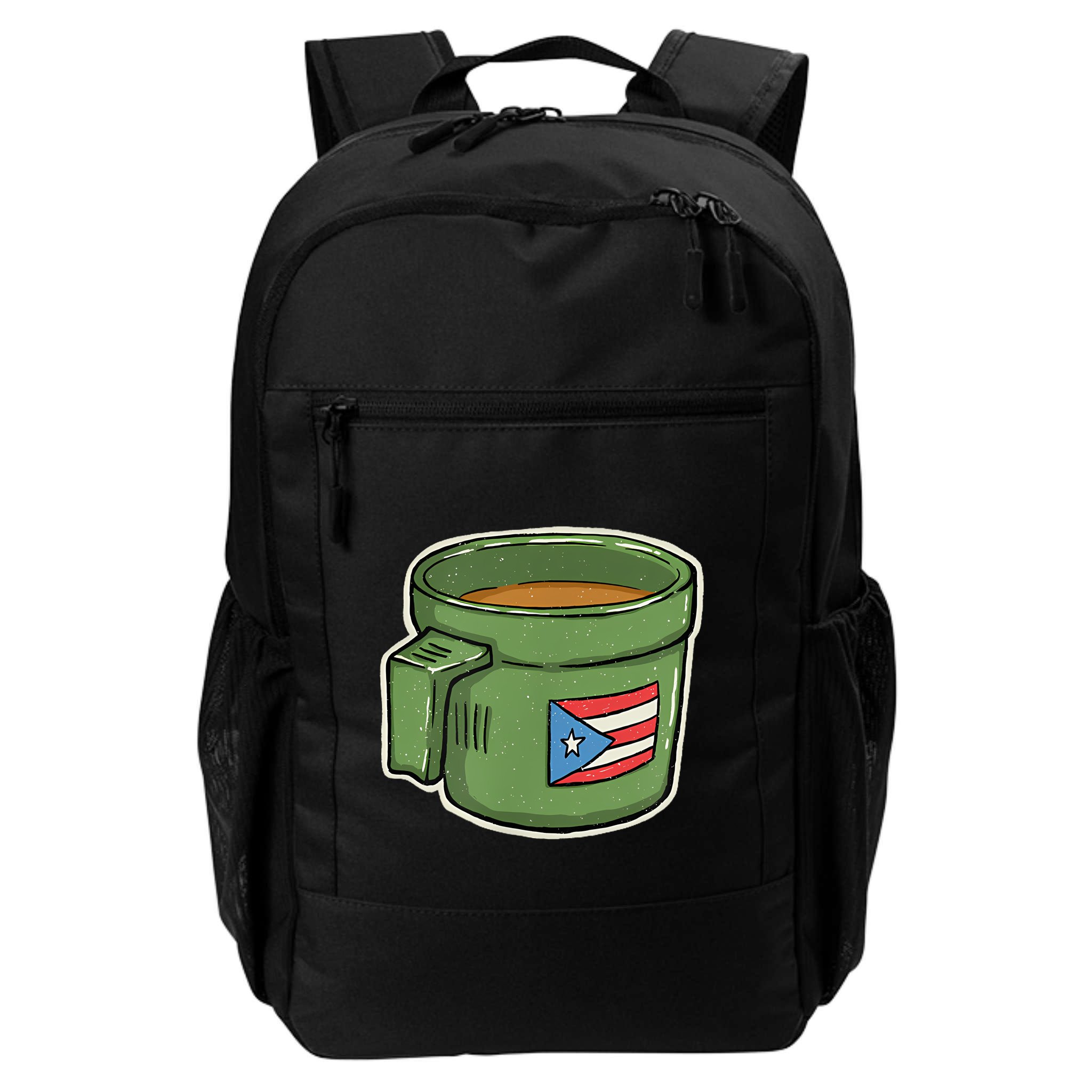 Tacita De Mantequilla Cafe Puerto Rico Bandera Boricua Backpack