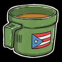 Tacita De Mantequilla Cafe Puerto Rico Bandera Boricua Drawstring Bag