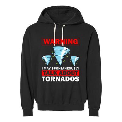 Tornado Designs Meteorology Storm Lovers Garment-Dyed Fleece Hoodie