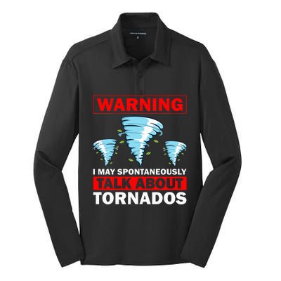 Tornado Designs Meteorology Storm Lovers Silk Touch Performance Long Sleeve Polo