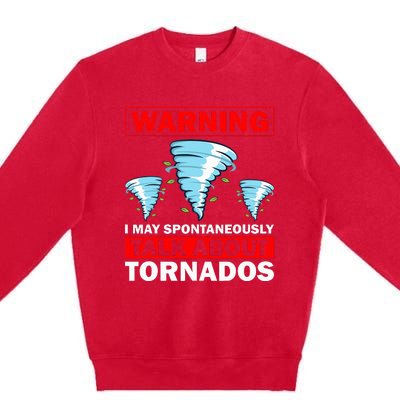 Tornado Designs Meteorology Storm Lovers Premium Crewneck Sweatshirt