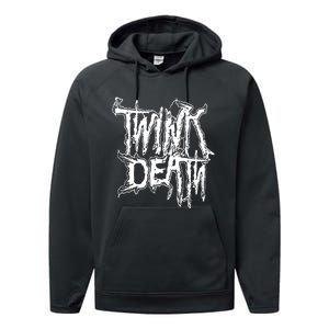 Twink Death Metal Performance Fleece Hoodie