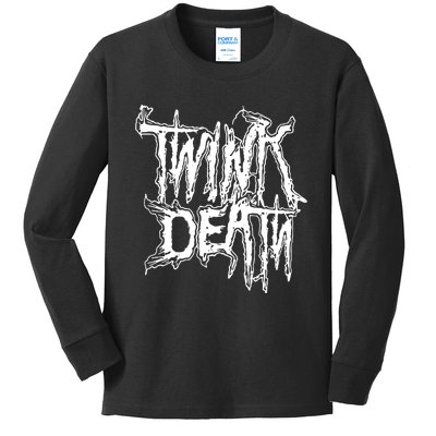 Twink Death Metal Kids Long Sleeve Shirt