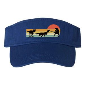 Trex Dinosaur March Retro Sunset Valucap Bio-Washed Visor