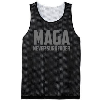 Trump Dark Maga Never Surrender Mesh Reversible Basketball Jersey Tank