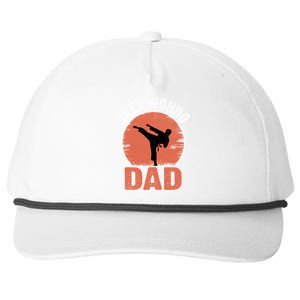 Taekwondo Dad Martial Artist Martial Arts Tkd Gift Snapback Five-Panel Rope Hat