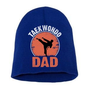 Taekwondo Dad Martial Artist Martial Arts Tkd Gift Short Acrylic Beanie