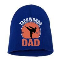 Taekwondo Dad Martial Artist Martial Arts Tkd Gift Short Acrylic Beanie