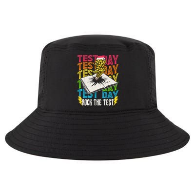 Testing Day Motivational School Teacher Rock The Test Day Cool Comfort Performance Bucket Hat