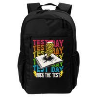 Testing Day Motivational School Teacher Rock The Test Day Backpack