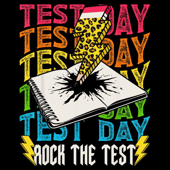 Testing Day Motivational School Teacher Rock The Test Day Backpack