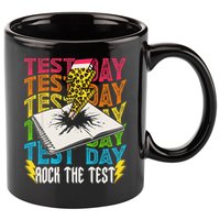 Testing Day Motivational School Teacher Rock The Test Day 11oz C Handle Ceramic Mug