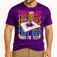 Testing Day Motivational School Teacher Rock The Test Day Cooling Performance Crew T-Shirt