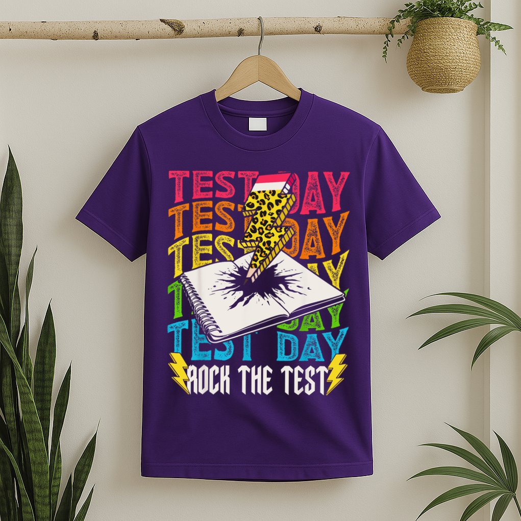 Testing Day Motivational School Teacher Rock The Test Day T-Shirt