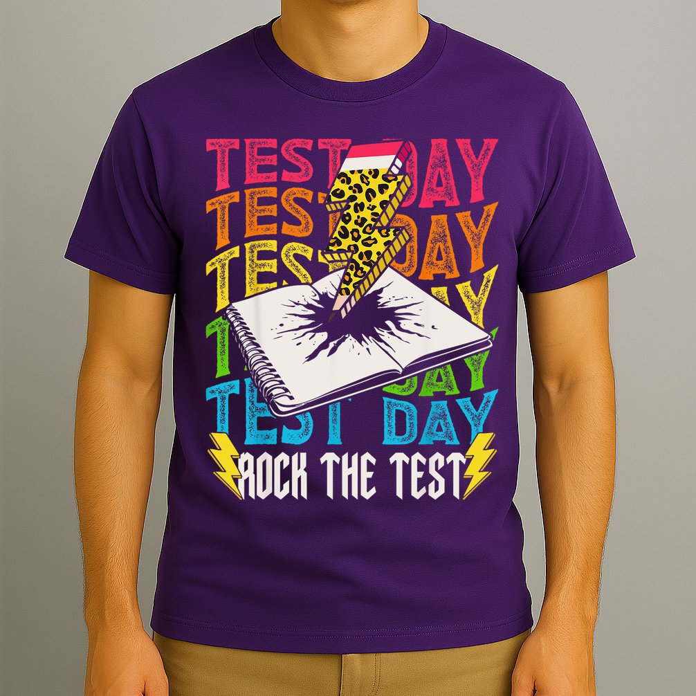 Testing Day Motivational School Teacher Rock The Test Day T-Shirt