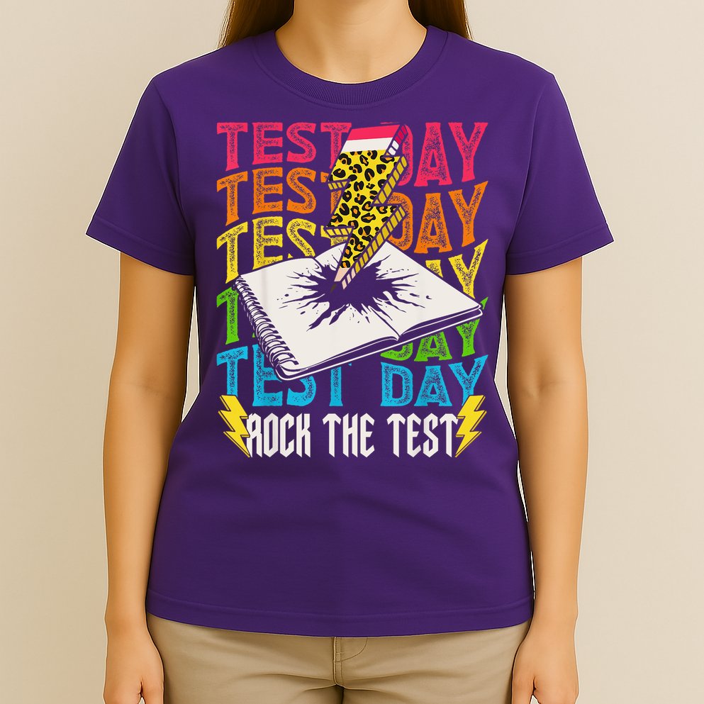 Testing Day Motivational School Teacher Rock The Test Day T-Shirt