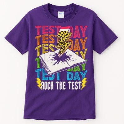 Testing Day Motivational School Teacher Rock The Test Day Tall T-Shirt
