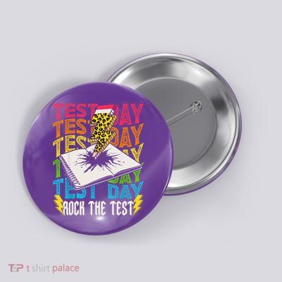 Testing Day Motivational School Teacher Rock The Test Day Button