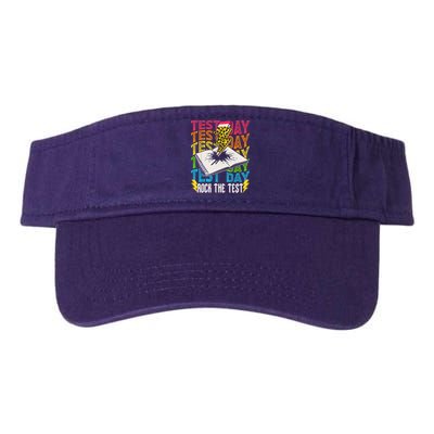 Testing Day Motivational School Teacher Rock The Test Day Visor