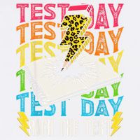 Testing Day Motivational School Teacher Rock The Test Day Garment-Dyed Sweatshirt