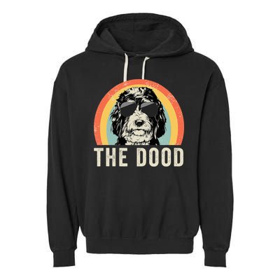 The Dood Mom Bernedoodle Doodle Dog Dad Garment-Dyed Fleece Hoodie